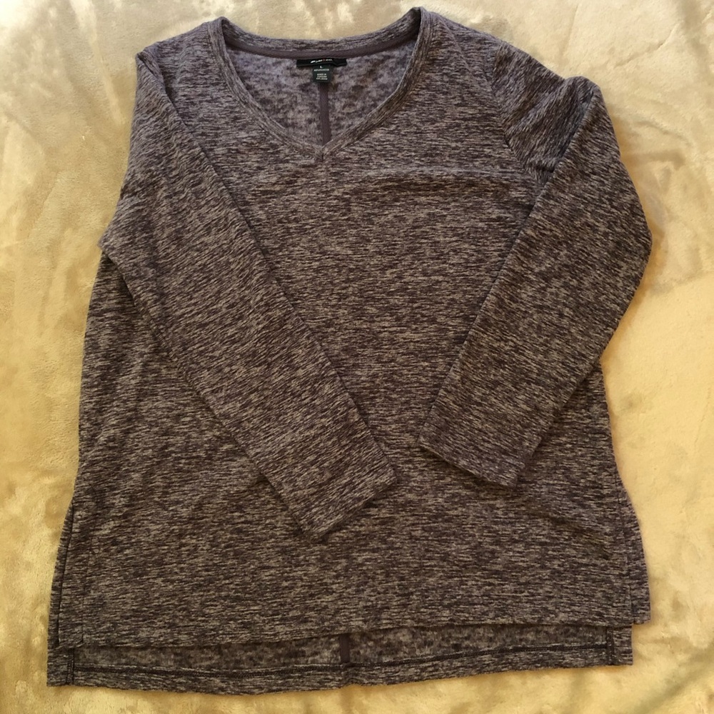 Cozy Purple Long Sleeve Fleece Pullover